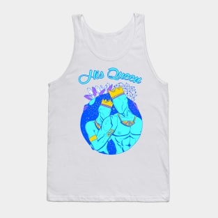 King and Queen Of The Stars - Neon Blue His Queen Tank Top